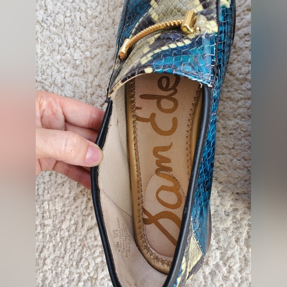 Sam Edelman Lorraine Snake Print Loafers 6.5 - Picture 7 of 9